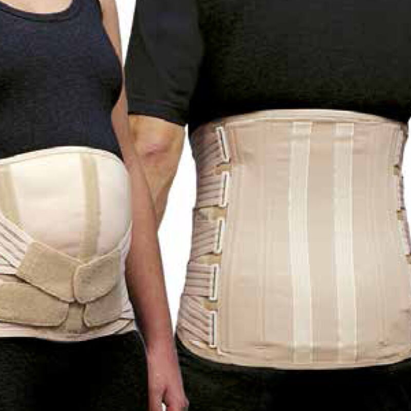 Manifattura Bernina Corsetto Sportflex Ortopedico Nero – Unisex, Con Stecche, Altezza 26 Cm, Taglia M - 5